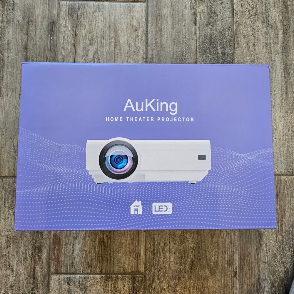 AuKing K8 Full HD Home Theater LED 1080p Projector Movie Gaming Cinema‎ NEW